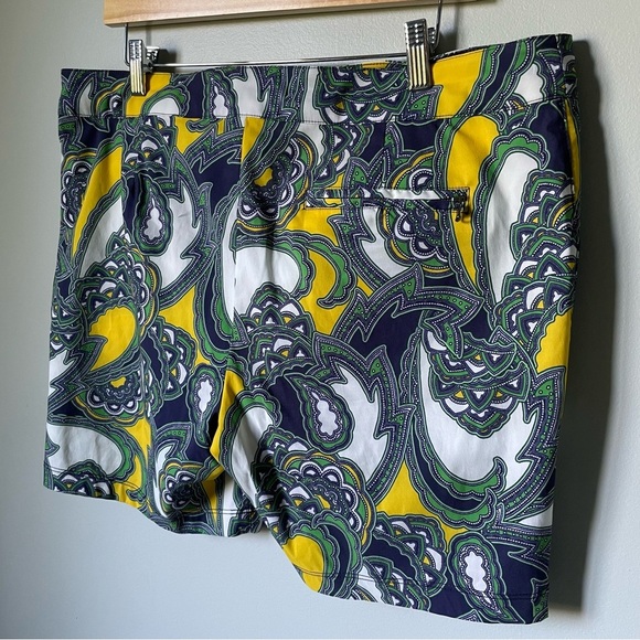 Mr. Turk Paisley Print Swim Board Shorts Trunks Men's Size 36 - Picture 4 of 7